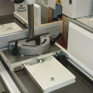 Component of the SCM Bolt-on Sliding Tenoning Table Attachment for Spindle Moulder