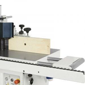 Sliding table on the Minimax T55 W Elite S Spindle Moulder with Sliding Table