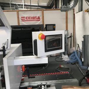 Control panel on a Used Cehisa Model Compact PCS Edgebander Year 2019