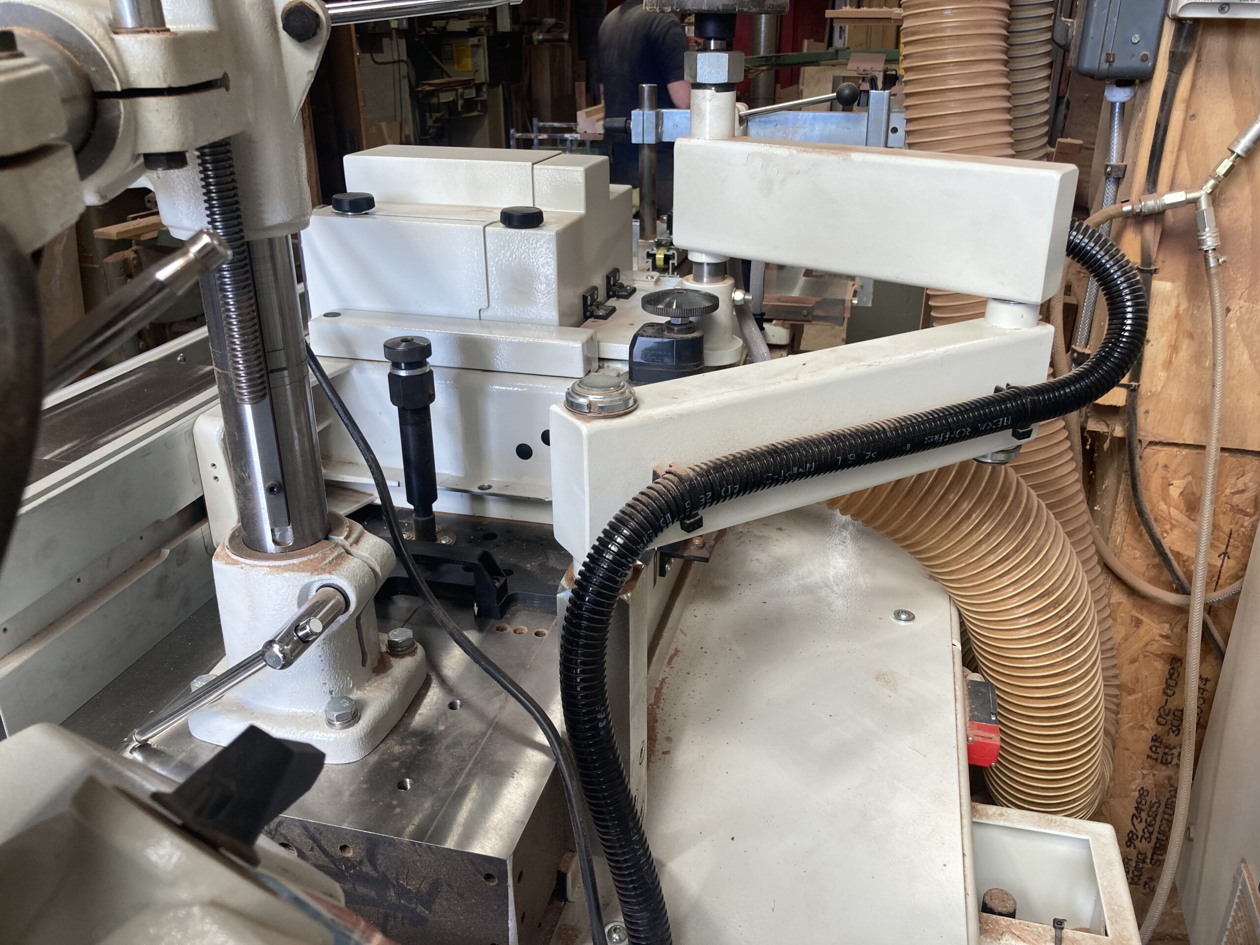 Used SCM Ti145 EPTL Class Tilting Spindle Moulder with Sliding Tenoning table - Image 4